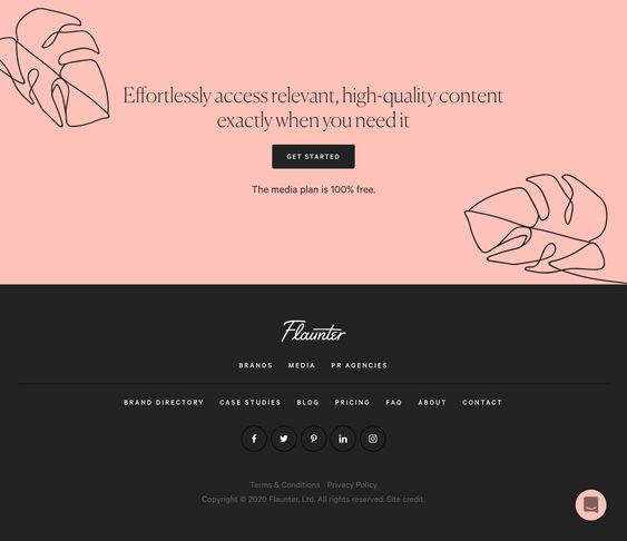 Social Media Linked Website Design